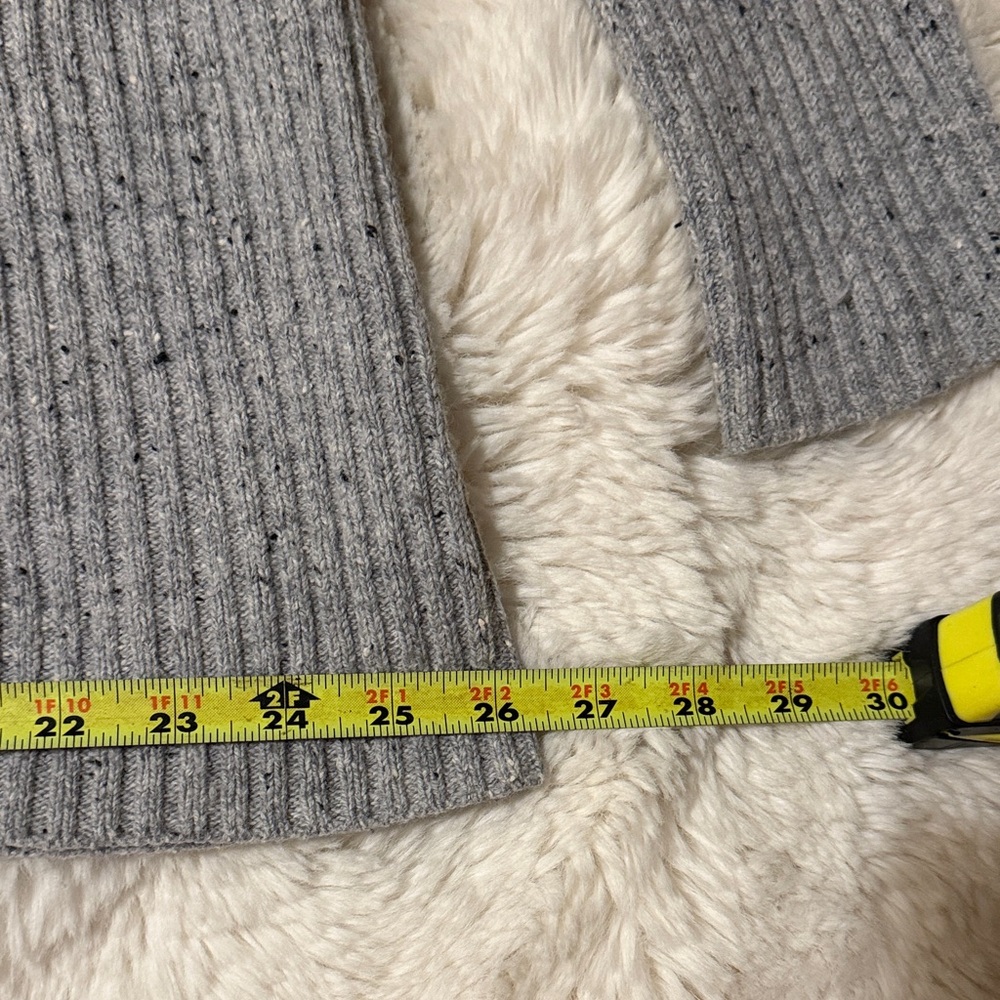 Halogen Ribbed Gray Turtleneck Sweater - Picture 5 of 6